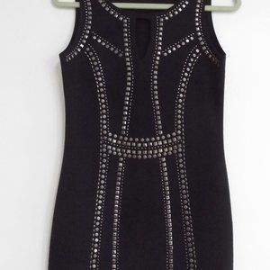 CACHE  STUDDED BODYCON TOP/mini dress